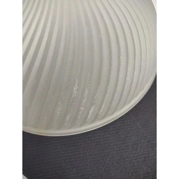 Light Shade Vintage 8.5" Frosted Glass Ribbed Swirl Ceiling - Picture 10 of 14